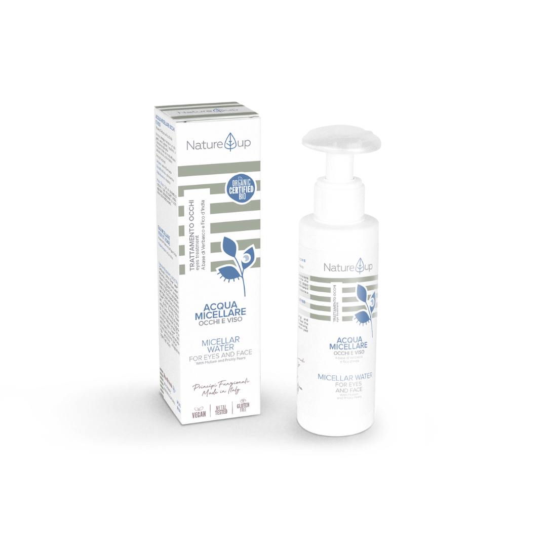 Natūralus micelinis vanduo akims ir veidui NATURE UP MICELLAR WATER | NATURYS | MISIJA ODA