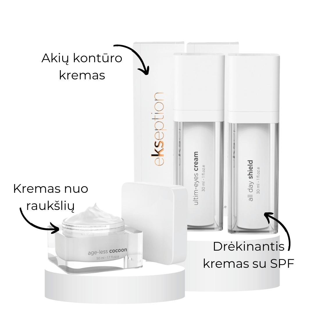Ekseption set for firm skin against wrinkles and pigmentation