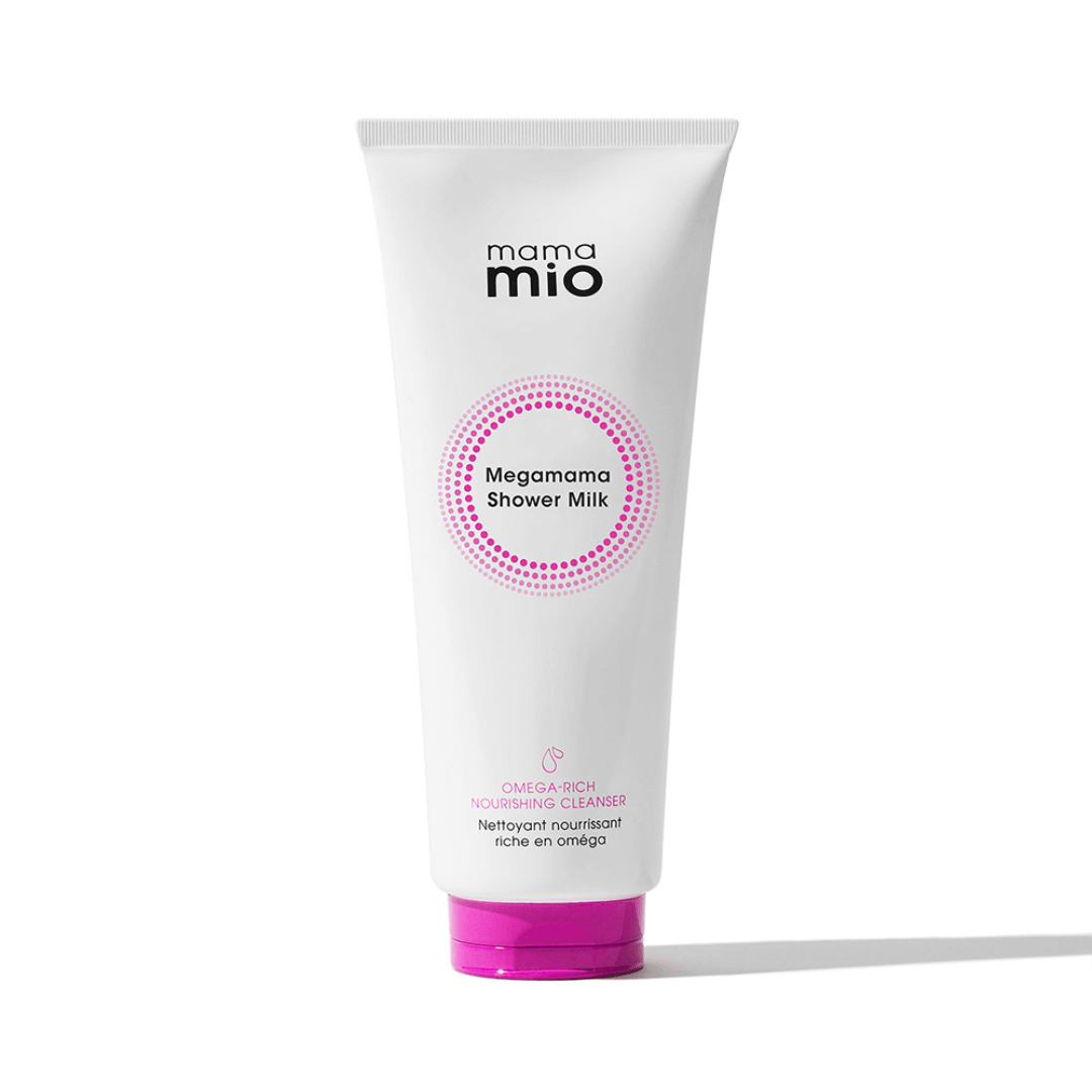 Maitinantis kūno prausiklis besilaukiančioms MEGAMAMA SHOWER MILK | Mama MIO | MISIJA ODA