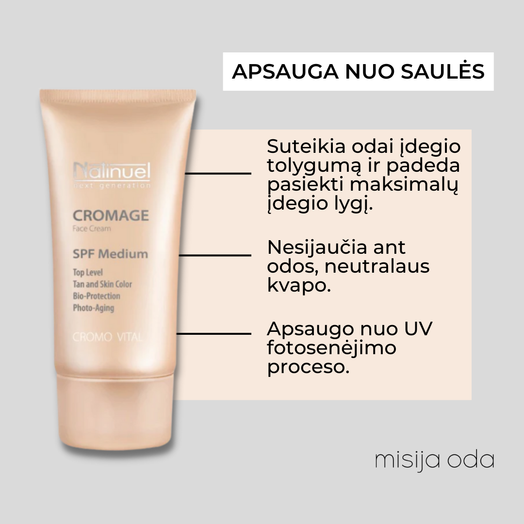 Kremas su SPF15 - CROMAGE SPF MEDIUM