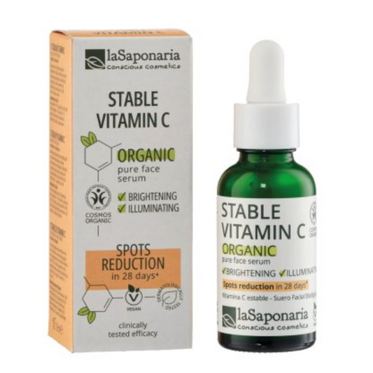Šviesinantis veido serumas su vitaminu C | La Saponaria | MISIJA ODA
