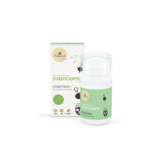 Balto molio kaukė veidui HORSERADISH PURIFYING MASK | NATURYS | MISIJA ODA
