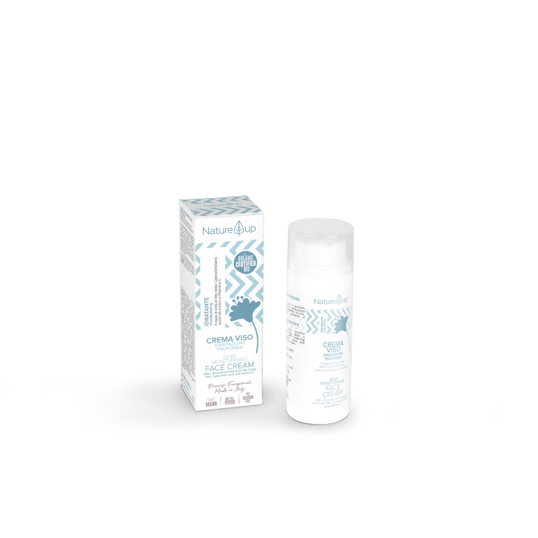 Drėkinamasis veido kremas dehidratuotai odai DEEP MOISTURISING | NATURYS | MISIJA ODA