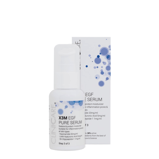 Drėkinantis veido serumas su niacinamidu X3M EGF | CLINICARE | MISIJA ODA