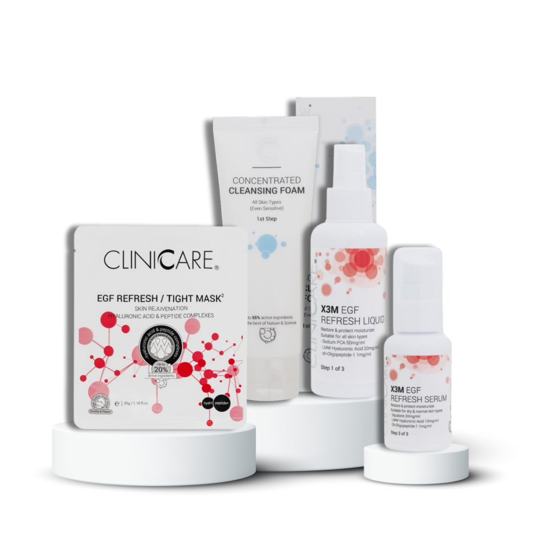 Gaivinamasis drėkinamasis rinkinys REFRESH + DOVANA | Cliniccare | MISIJA ODA