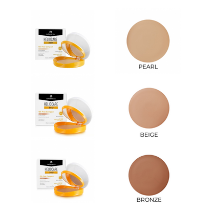 HELIOCARE OIL-FREE Apsauginė kompaktinė pudra riebiai odai su SPF 50 | misija oda