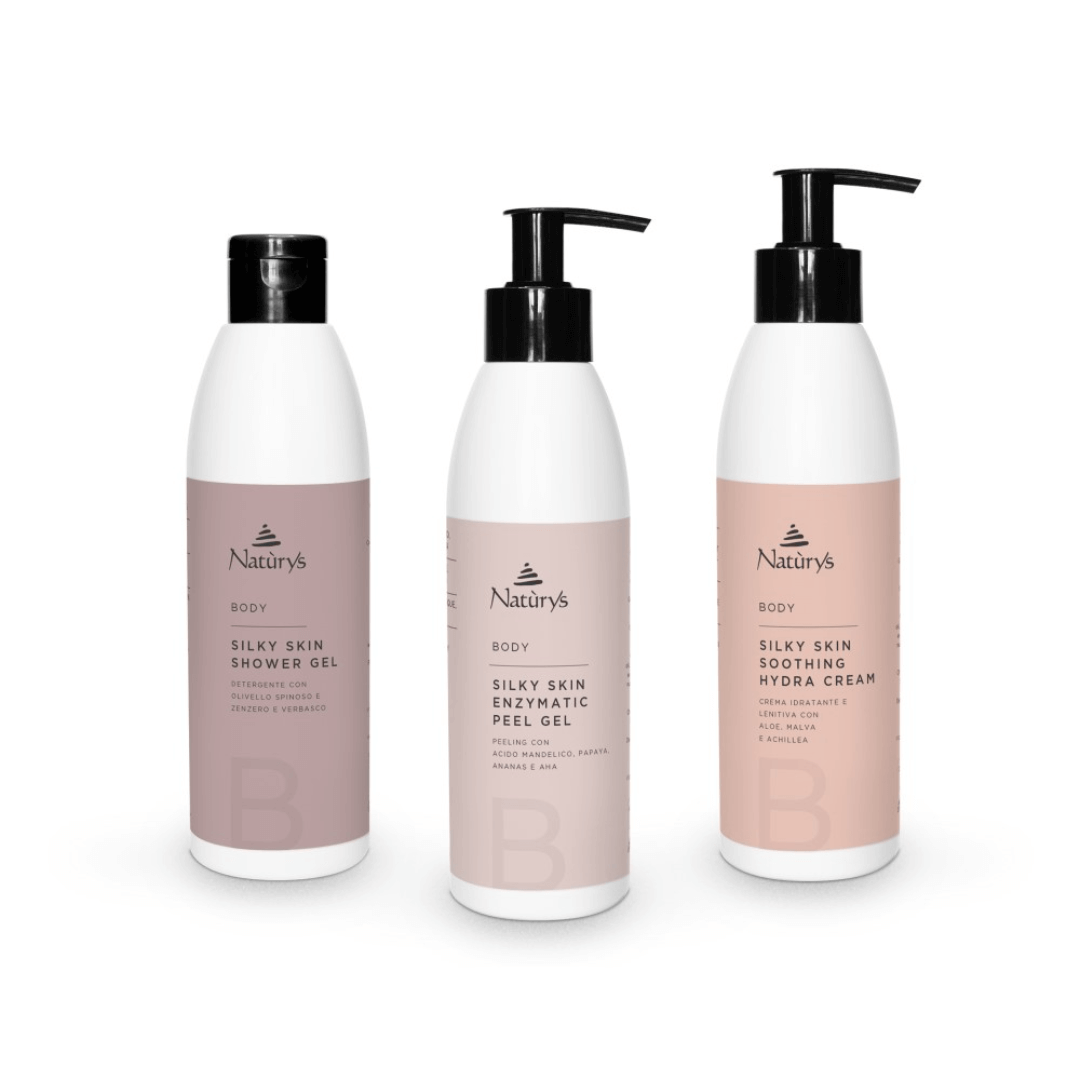 Kūno priežiūros rinkinys prieš ir po depiliacijas BODY SILKY SKIN BOX | NATURYS | MISIJA ODA