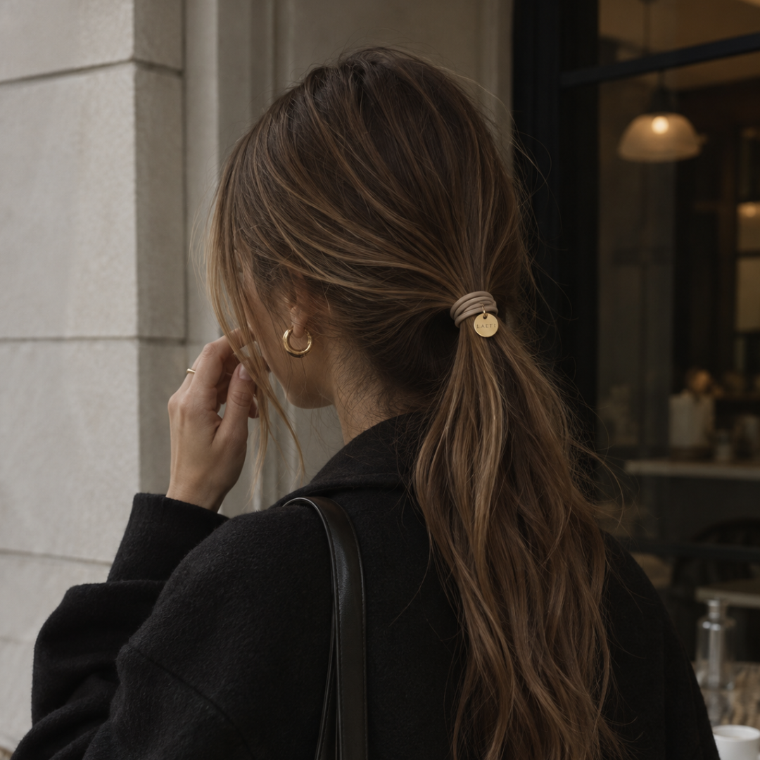 Plaukų gumytės LAETI Hair Elastic Amelie | Beige