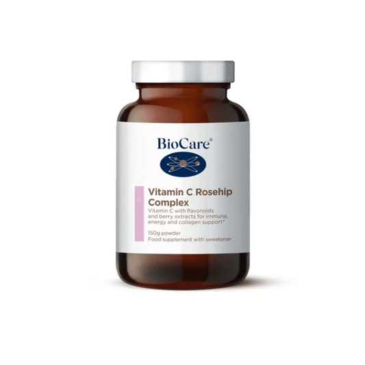 Maisto papildai imunitetui, energijai ir kolageno gamybai Vitamin C Rosehip Complex | Biocare | MISIJA ODA