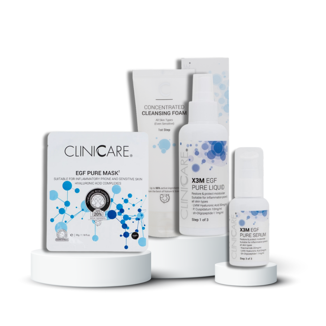 Priešuždegiminio poveikio rinkinys PURE + DOVANA | Cliniccare | MISIJA ODA