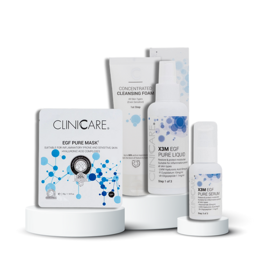 Priešuždegiminio poveikio rinkinys PURE + DOVANA | Cliniccare | MISIJA ODA