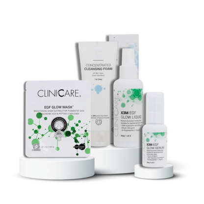 Skaistinantis ir šviesinantis rinkinys GLOW + DOVANA | Cliniccare | MISIJA ODA