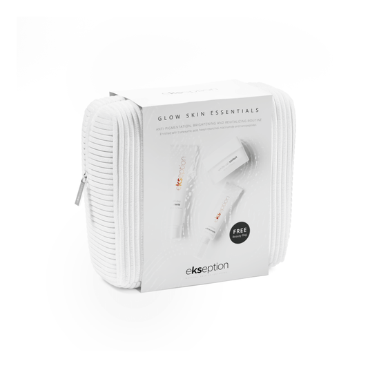 Švytinčios odos be pigmentacijos rinkinys GLOW SKIN ESSENTIALS PACK | Ekseption | MISIJA ODA