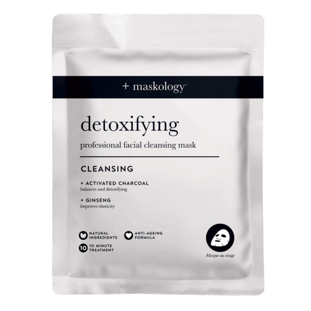Valomoji lakštinė veido kaukė DETOXIFYING | +MASKOLOGY | MISIJA ODA