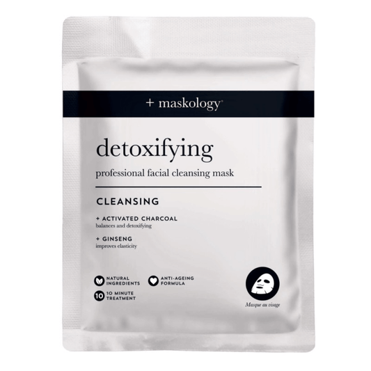 Valomoji lakštinė veido kaukė DETOXIFYING | +MASKOLOGY | MISIJA ODA