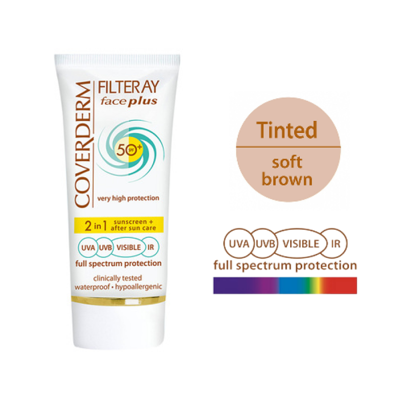 COVERDERM Masking cream for dry, sensitive skin FILTERAY PLUS SPF50+
