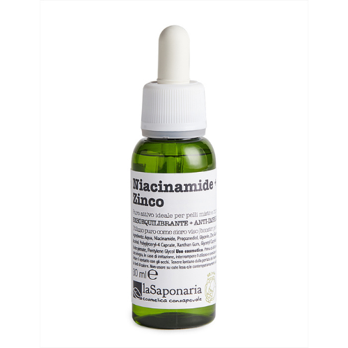 Facial serum with niacinamide and zinc for problematic skin