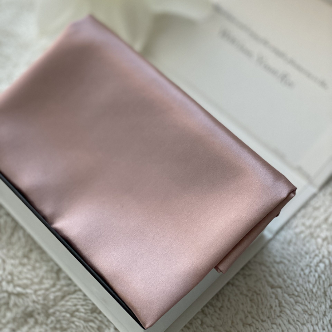 Šilkinis pagalvės užvalkalas | Pelenų rožinė | Misija oda